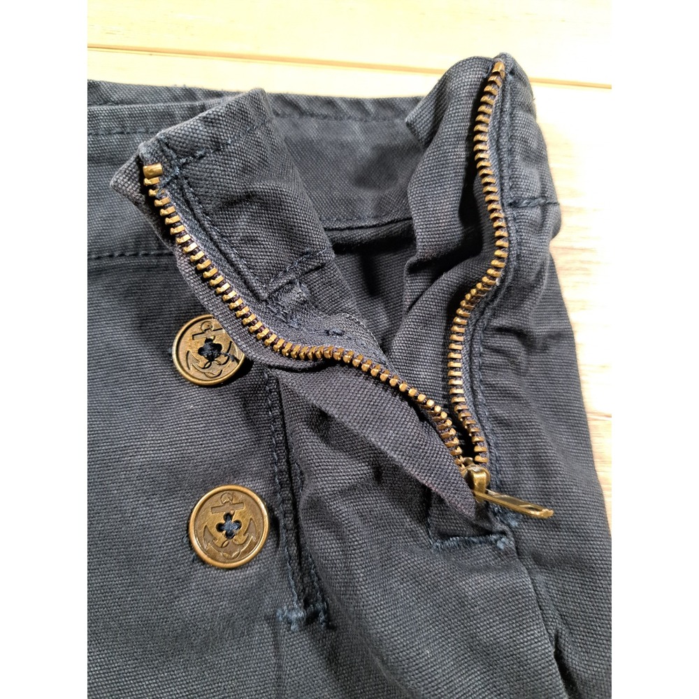Sound & Matter Navy Blue Sailor Shorts Anchor Buttons Nautical Size 5 - Picture 9 of 10